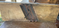 a* Vintage Primitive Wooden Mandolin Cabbage Cutter Slicer Shredder 3 Blades Tabletop