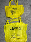 +* Grocery Tote Bag Set/2 Yellow 15.5” Wide  x 13” Tall x 6” Deep