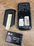 + LG Phone NET10 LG-LS980 Model NTLG300GB Black w/ battery Selling For Parts Only As Is Untested