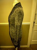 <€€ Womens/Juniors Small Black & Gray Knitted Cardigan Sweater by Mossimo Button Closure