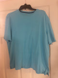 ** Mens XL Berkley Jensen Aqua TShirt Shirt 100% Cotton