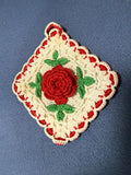 +* Vintage (2) Crocheted Doilie & Potholder