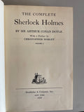 + Vintage The Complete SHERLOCK HOLMES 2 Book Set Byrd Sir Arthur Conan Doyle Hardcover 1953