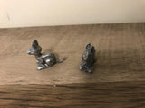 <€€* Pewter Noah's Ark Collection Pair KANGAROOS Unbranded