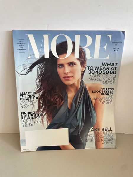 <€€ MORE A Women’s Fashion Magazine Sept 2015 Vol 18 No 7