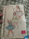 + Set/4 Vintage GIRLS Size 2 Toddler DRESS/Slip PANTS/Shorts TOPS Romper Patterns 1967-1971