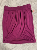 +* Womens/Juniors NWT OLD NAVY Short Skirt Small Purple  Wine Cotton Banded Wrapped Look