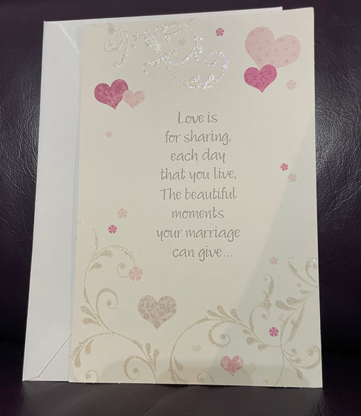 New Greeting Card WEDDING CONGRATULATIONS w/ Envelope American Greetings