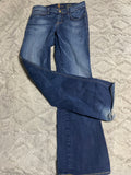 +* Womens/Juniors 7 For All Mankind Blue Denim Jeans 29” Waist Distressed