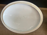 + Vintage Pfeiffer & Lowenstein Schlackenwerth Austria Empire II White China Gold Rim SERVING DISH w/ LID 1940s