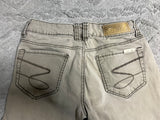 +* Womens/Juniors Size 6 28” Waist Regular Seven 7  Tan Jeans Low Rise Skinny Stretch