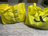 +* Grocery Tote Bag Set/2 Yellow 15.5” Wide  x 13” Tall x 6” Deep