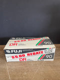 + New Set/10 Fuji DR 90 Minute Audio Cassette Tapes Blank Unused
