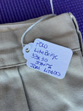 +^ Mens Beige Khaki Chino Pants By Ralph Lauren Polo 33x30 Cotton