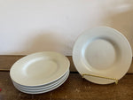 <€€ HB HOTEL BALFOUR Restaurant Ware White Bread/Dessert Plates Set/5 6.25” Made in China