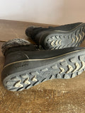 +* Womens/Juniors Black Ankle Lace Up Winter Boots Sz 6 UK Sz 4 Faux Lambswool by Global Win