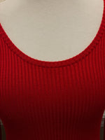 Womens Large SAY WHAT? Red Sweater Dress Fitted Ribbed