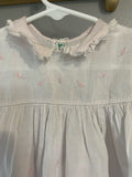 Vintage Infant Baby Girl Light Pink Dress by Alfred Leon Handmade Original