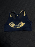 +* Girls Sz 30 Medium Dance Sports Padded Bra Blue & White Tie Dye