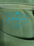 +* Womens Juniors Small Olive Green Short Sleeve Top Dreamin by Arizona Jean Co