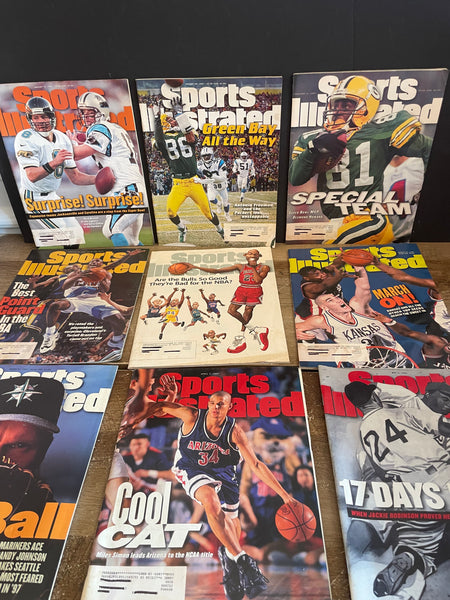 <€€ Vintage Sports Illustrated Magazine Lot/23 1997 
Howard, Jayhawks, Johnson, Robinson, Tiger