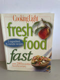 ** Vintage COOKING LIGHT (2009) Fresh Food Fast Hardcover Oxmoor House Illustrated