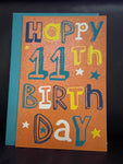 New Greeting Card HAPPY 11th BIRTHDAY w/ Envelope American Greetings