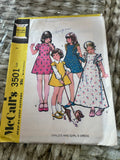 ** Set/5 Vintage GIRLS Size 3 Toddler DRESS PANTS TOPS Jacket Jumper Bloomers Panties Patterns