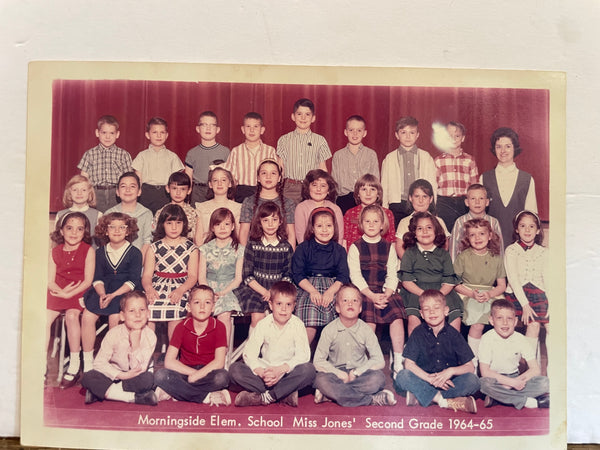 + Vintage Elementary School Class Photograph Photo 1964-65 Morningside 2nd Grade