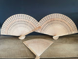 + SET/3 Wood Hand Fans Foldable 2 Sizes