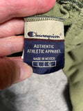 +* Blemished Mens Large CHAMPION Olive Green Joggers Sweatpants Basketball Warm Up Pants Activeware Pockets