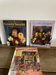 Vintage COUNTRY SAMPLER Magazines Set/3  Oct/Nov 1991, Apr/May 1993, Sept 2015