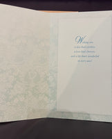 New Greeting Card BRIDE & GROOM WEDDING WISHES w/ Envelope American Greetings