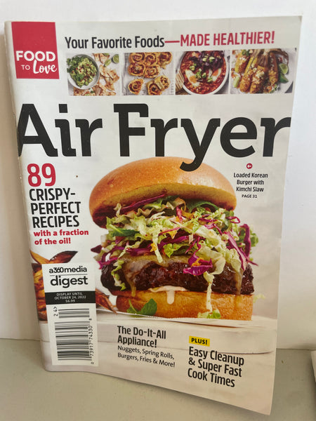 <€€ New AIR FRYER 89 RECIPES by Food to Love Oct 2022