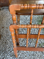 <€€ Vintage Jenny Lind Maple Spindle Twin Size Headboard/Footboard without rails