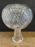 ~€ Single Vintage Pressed Crystal Vase Water Carafe Decanter 8.25” H