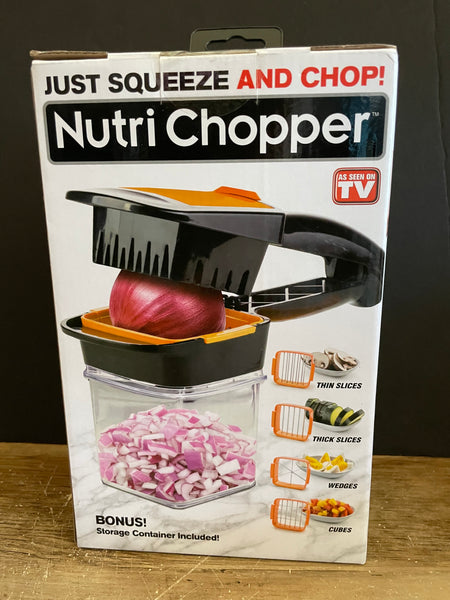 New Nutri Chopper As Seen On TV Squeeze And Chop Prep Storage Contai –  Touched By Time Treasures
