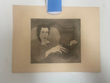 +* Art Sketch Drawing Reclining Woman Reading 1960’s Unsigned