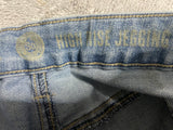 +* Womens/Juniors Size 3 28” Waist SO High Rise Jegging Blue Jeans Skinny Stretch Distressed Roll Up