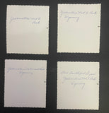+* Vintage 1950s 1957 (4) Small B&W Photographs Family at Old Faithful Yellowstone Wyoming