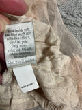 +* Womens Juniors Lauren Conrad XSmall Blush Top with Sheer Netting Overlay Short Sleeves