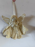 +* Crochet Angel Christmas Ornament 8” W x 7.5” H