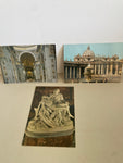 <€€ Vintage PostCards ROME ITALY ROMA UNUSED Lot/3