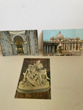 <€€ Vintage PostCards ROME ITALY ROMA UNUSED Lot/3