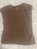 +* Girls Medium Short Sleeve Brown Top by Cherokee Cotton
