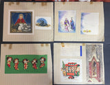 +* Vintage (27) Used Christmas Holiday Greeting Cards Crafts Scrapbooking