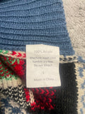 +* Dog Sweater Large Blue & White Christmas Tree Truck 21” L