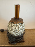 +* Small Desk Bedside Accent Lamp w/out Shade Gold & Bronze Mosaic