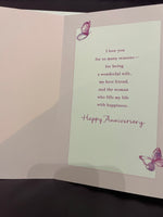 New Greeting Card WIFE HAPPY ANNIVERSARY w/ Envelope American Greetings