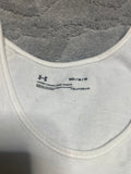 +* Woman’s/Juniors White Medium Under Armour Tank Top Activewear Cotton